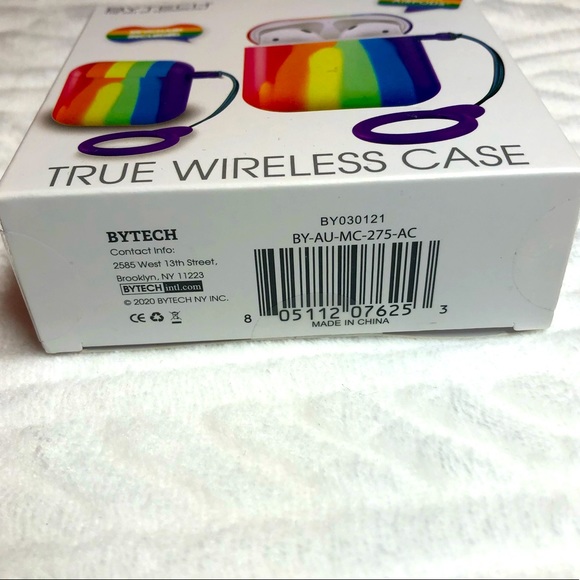 🖤 FREE 🖤 *NEW* ByTech - AirPods Generation 1 & 2 Rainbow Silicon Case - Picture 3 of 4